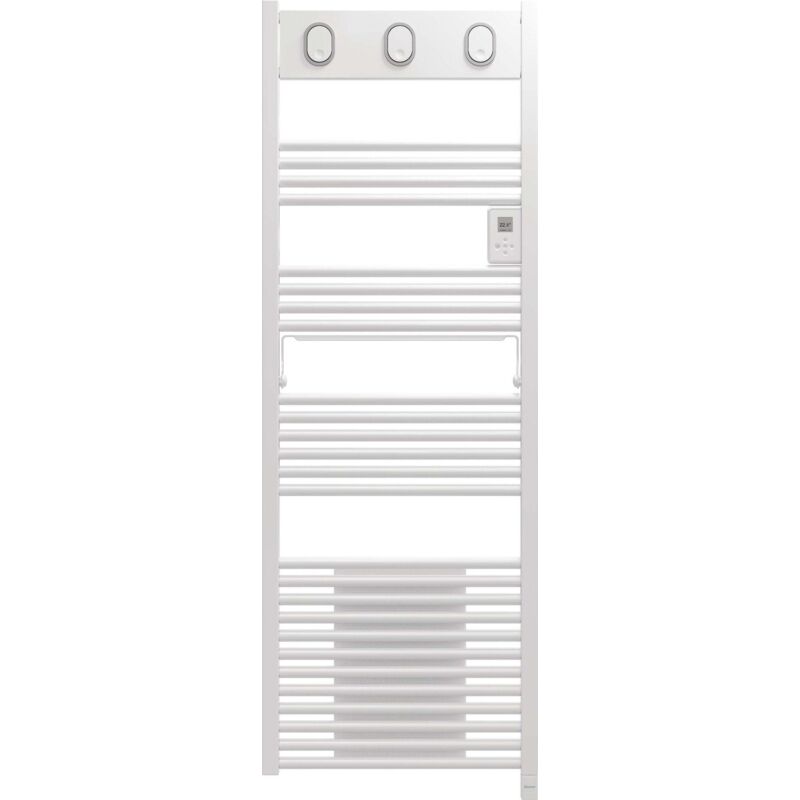 Sauter – Sèche-serviettes électrique soufflant vertical 1750 W – Inertie fluide – Soufflerie 1000 W – Thermostat électronique – Écran digital