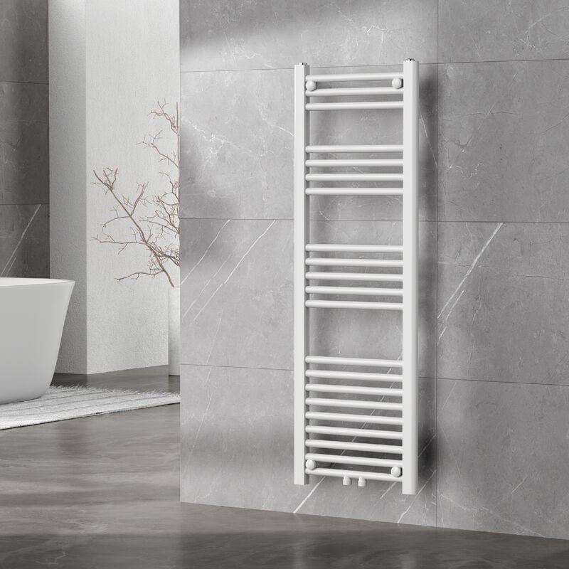 [neu.haus] - Radiateur sèche-serviettes Voss acier 120 x 40 cm blanc