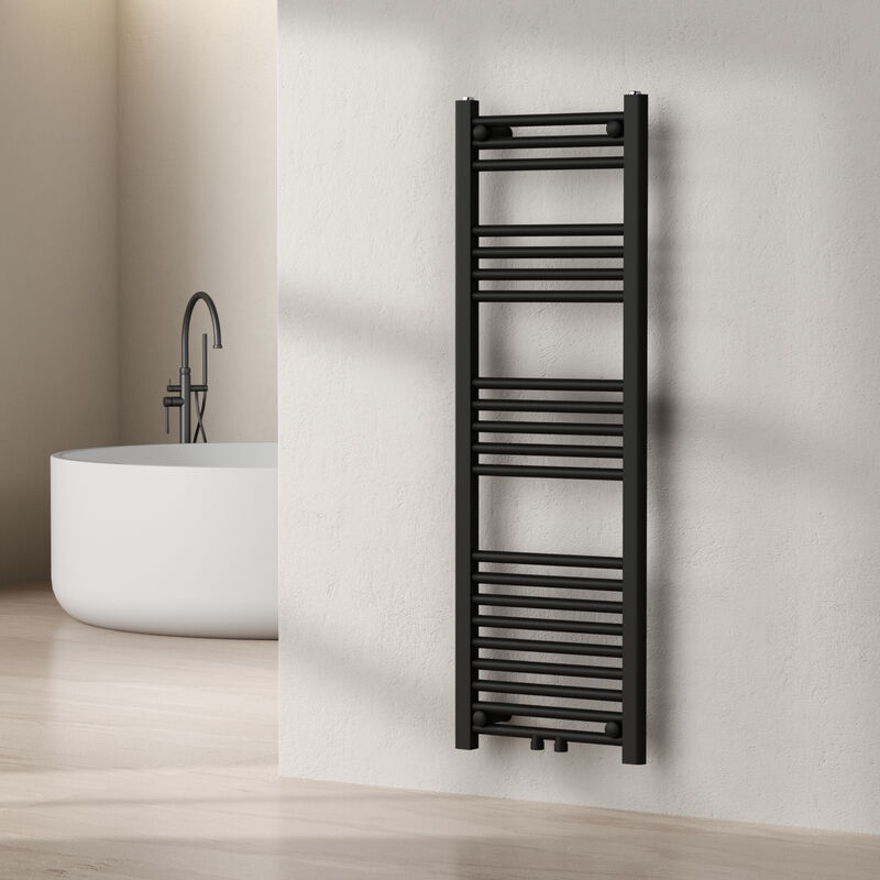 [neu.haus] - Radiateur sèche-serviettes Voss acier 120 x 40 cm noir