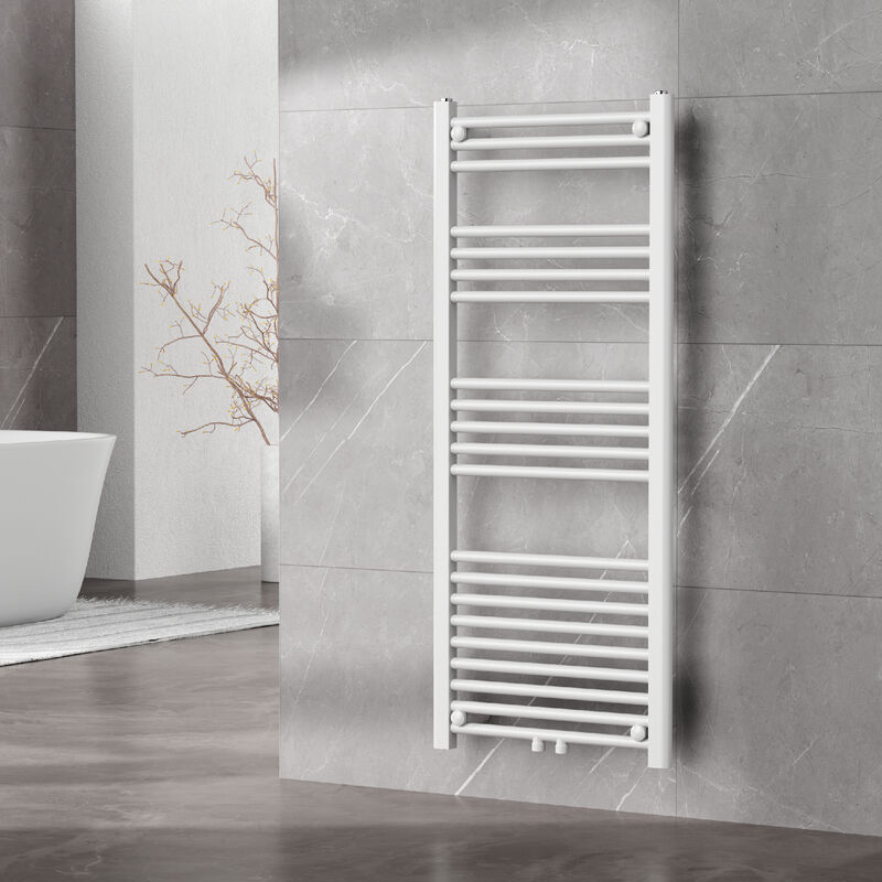 [neu.haus] - Radiateur sèche-serviettes Voss acier 120 x 50 cm blanc