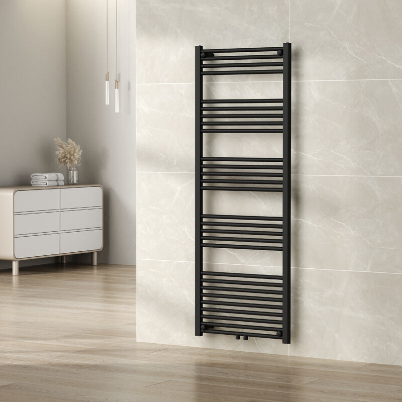 [neu.haus] - Radiateur sèche-serviettes Voss acier 160 x 60 cm noir
