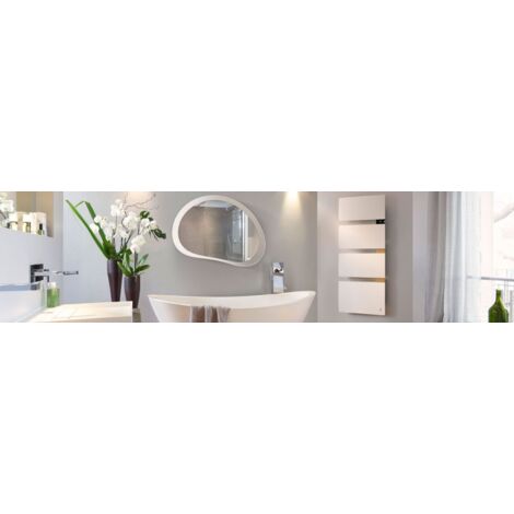 Sèche-serviettes électrique Thermor SYMPHONIK gris ardoise - 1750W (700 + 1000) mât à gauche- 492615