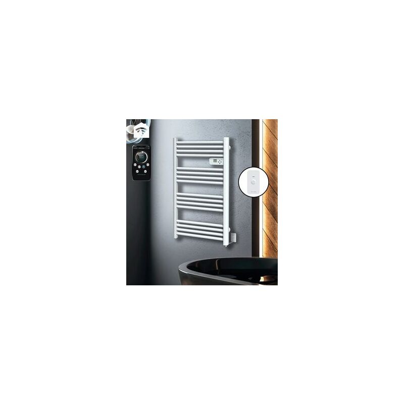 Carrera - Sèche-serviettes lcd sans fluide blanc 500W Connecté