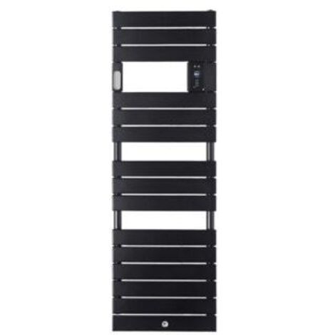 Sèche-serviettes Riviera 2 étroit avec soufflerie 1500W noir carbone - THERMOR - 498258