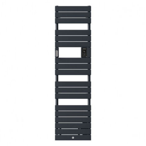 Sèche-serviettes Riviera 2 étroit avec soufflerie 1750W noir carbone - THERMOR - 498265
