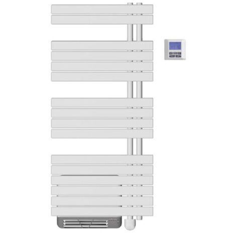 Sèche-serviettes soufflant INTUIS OSYA 1500W (500W+1000W) Asymétrique à gauche - NEK2555FGTP