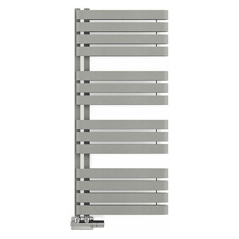 Sècheserviette eau chaude gris de 1695mm de haut et 600mm de large - 1000 Watt - WAR1695/600SYLSPP
