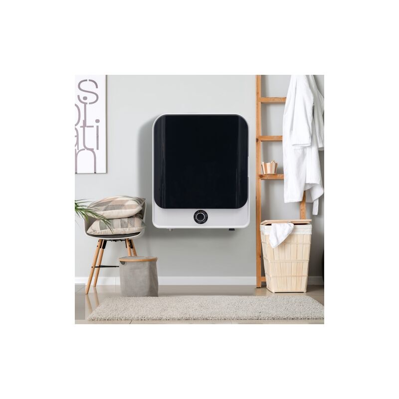 Qiyao - Sécheur d'air extrait / 3 kg / 830 w / blanc / triple filtre / 5 programmes / blanc [Classe énergétique c]