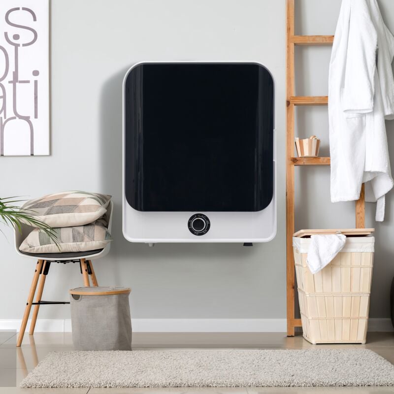 Okwish - Sèche-linge en acier inoxydable, capacité réelle utile de 4.5 kg, 830 w, filtration multiple, 5 programmes, protection contre la surchauffe,