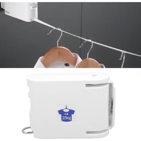 Sècheuse Retractable (4.2m) Étanche Fixation Murale Indoor