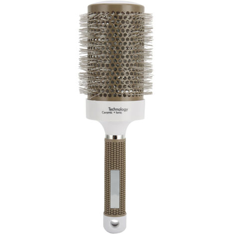 Séchoir à cheveux ionique avec brosse ronde en nylon pour un brushing parfait
