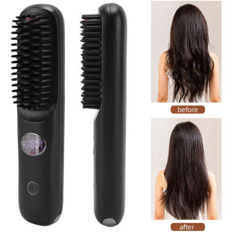[Séchoir à Cheveux Sans Fil] + [Ne Marque] + [Modèle 3 Temp] + [Coffre de Séchoir Sans Fil 2000mAh USB Rechargeable ABS Noir LED Display]