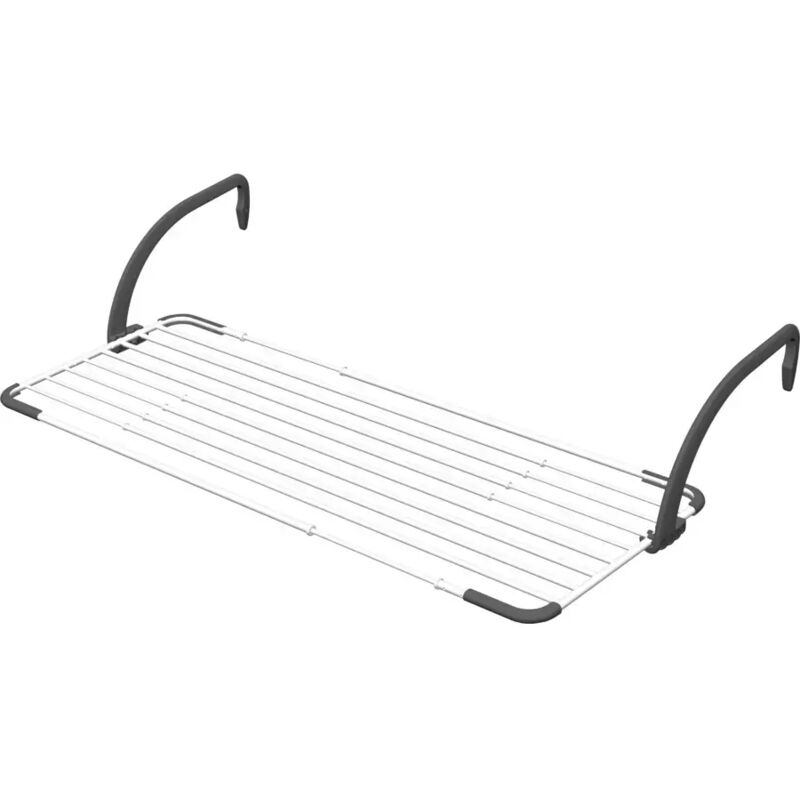 Séchoir à linge de balcon extensible Vileda "Brezza Extend" noir 20 m