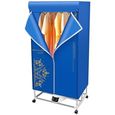 SENDERPICK Séchoir à linge électrique Armoire portable Séchoir à air chaud Pliable