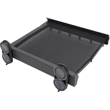 Séchoir à linge mural rétractable de 44 cm avec filet de séchage dissimulé et ventouses pour buanderie, gris