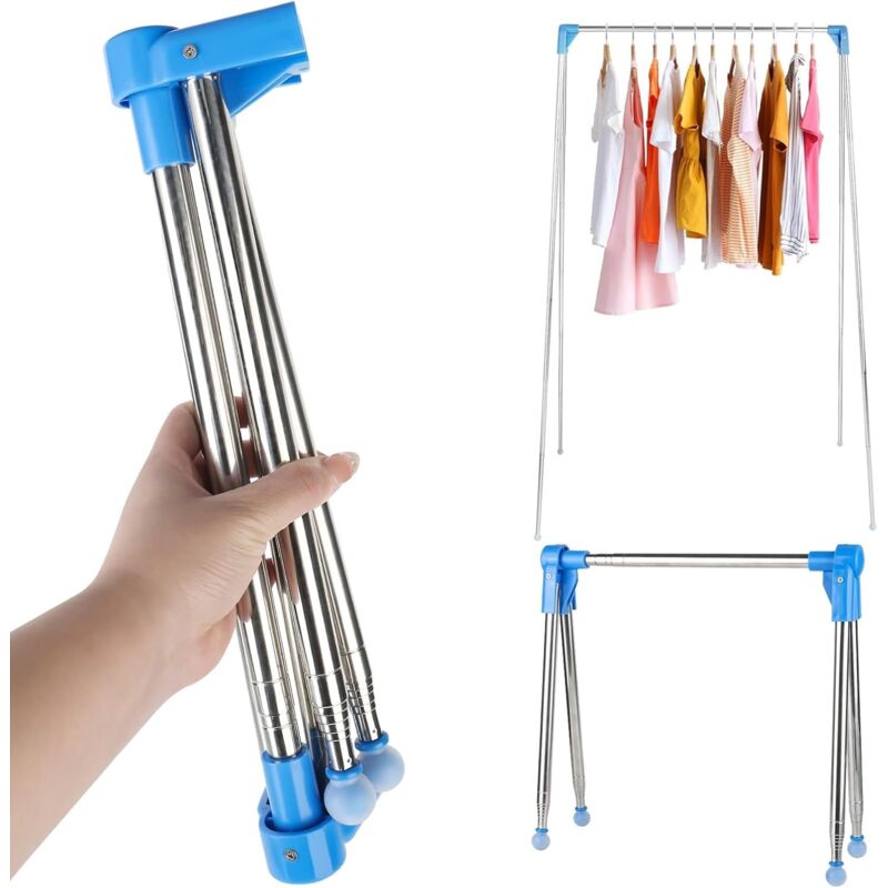 Séchoir à linge portable pliable, 33 à 71,1 cm, portatif, pour voyage, maison, camping, voyage
