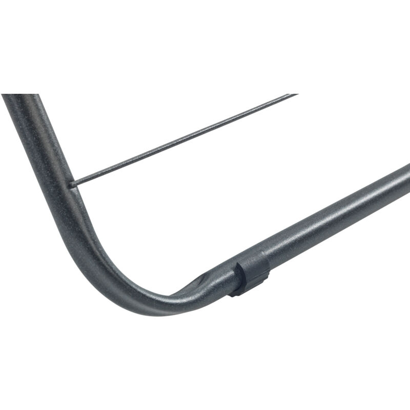 Séchoir à linge Wenko Champion Noir 9 m Pliable pour Baignoire Étendoir à linge en métal Ressourcenschonend avec Feststellrädchen pour balcon ou