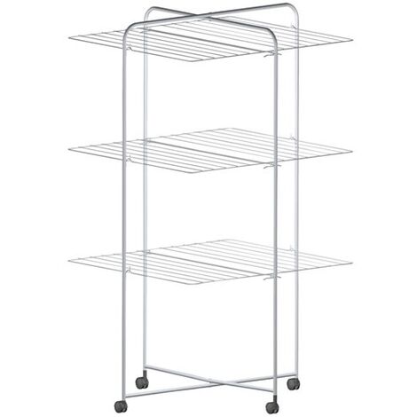 Séchoir à linge tour 30m – Structure en acier plastifié – Pliable pour espaces réduits – Accessoire de séchage efficace