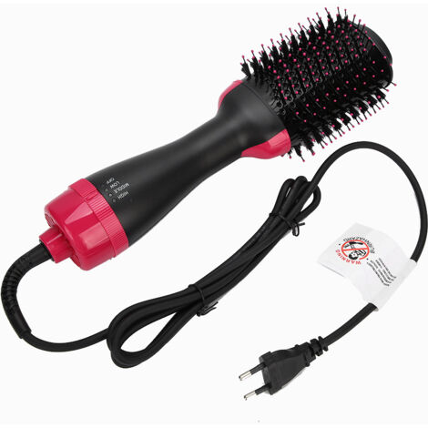 Séchoir Brosse Lissant Bouclant Multifonction, Peigne Brushing Professionnel, Prise UE 220V