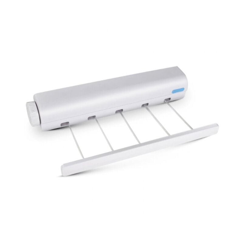 Serbia - Séchoir mural intérieur et extérieur, Etendoir à Linge extensible jusqu'à 3.7m