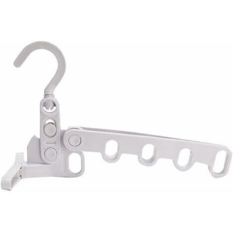 Séchoir portable pliable pour vêtements touristiques - Multifonctionnel - Cintre à cinq trous - Support de séchage portable