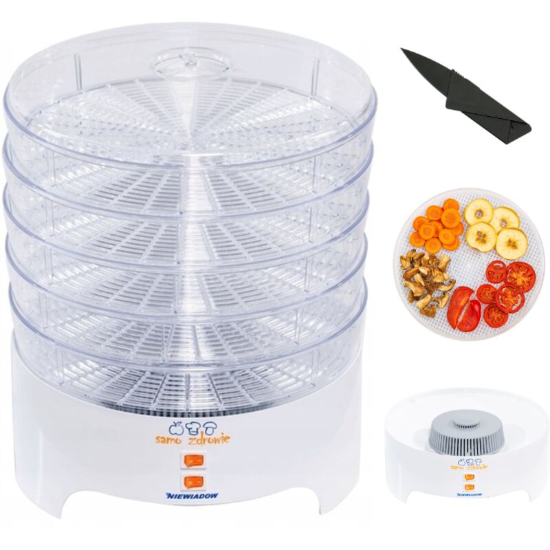 Séchoir Pour Champignons, Fruits, Légumes, Herbes Niewiadów 530w Home 5 Sitches Silencieux