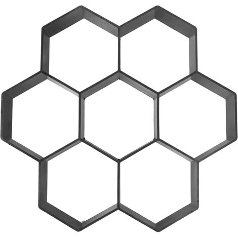 Sechseckige Kunststoffform für Betonplatten, Pflasterwerkzeug für Terrassen und Gärten, zur Herstellung japanischer Trittsteine