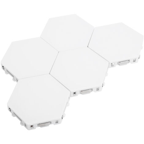 Sechseckige LED-Touch-Wandleuchte – Moderne Beleuchtung für Wohnzimmer, Schlafzimmer, Büro – 110–240 V Netzteil