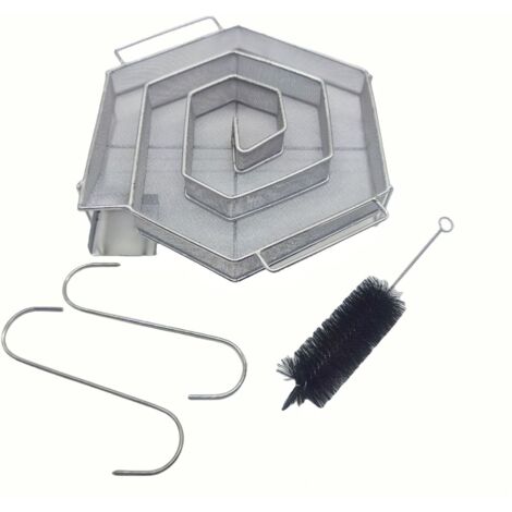 Sechseckige Räucherpfanne aus Edelstahl 304 für Grills – Ein praktisches Werkzeug, ideal für Familienfeiern und Grillabende im Freien