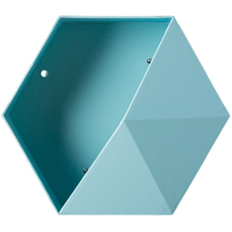 Sechseckiges Wandregal – Modernes geometrisches Aufbewahrungsregal – Schwebendes Regal im minimalistischen Design