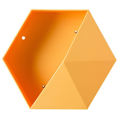 Sechseckiges Wandregal – Modernes geometrisches Aufbewahrungsregal – Schwebendes Regal im minimalistischen Design