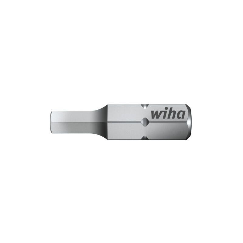 Image of Wiha Bit Standard 25 mm Sechskant 1/4" C6,3 5,0 mm (01707)