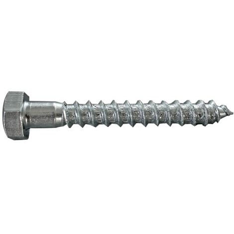 Sechskant-Schlüsselschraube verzinkt - 10 x 80 mm