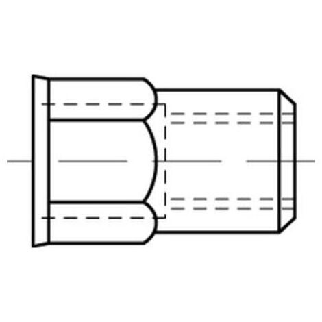 Sechskantblindnietmutter R 88484 SEKO M4 /0,5 -2,0 A 2 500 Stück