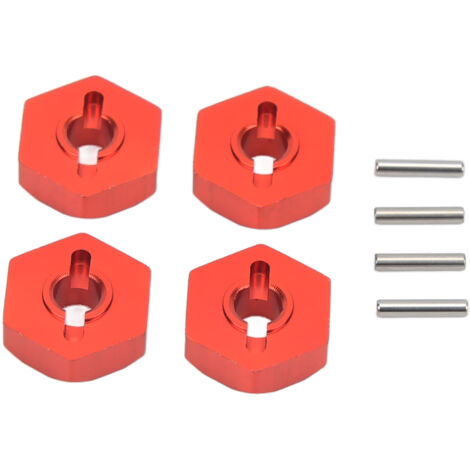 Sechskantnabenadapter aus Aluminiumlegierung für Traxxas E Revo 1/16 RC-Cars, Räder und Ersatzteile, Rot