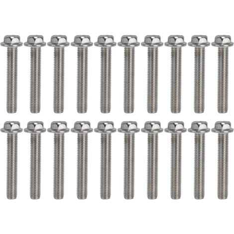 Sechskantschraube mit Dichtung DIN6921 - Schrauben M10x60 A2-70, Packung mit 20 Stück