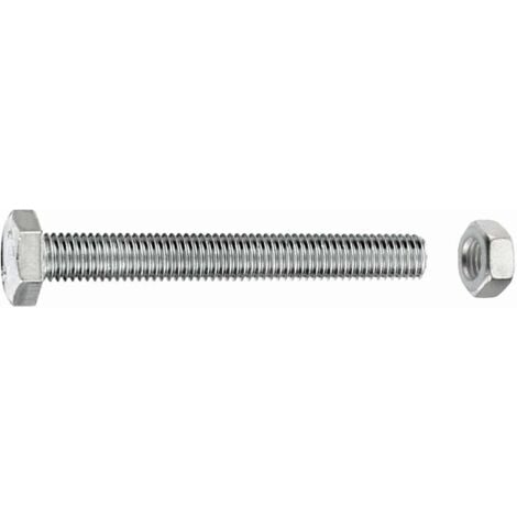 Sechskantschrauben M8 x 20 mm, 15 Stück, Edelstahl A1 Maschinenschrauben