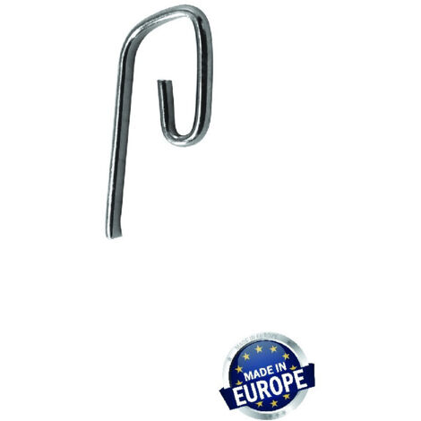 Secodir – Agrafe escargot pour rideaux en acier zingué – Lot de 20 – 30mm de hauteur – Installation rapide dans ruflette