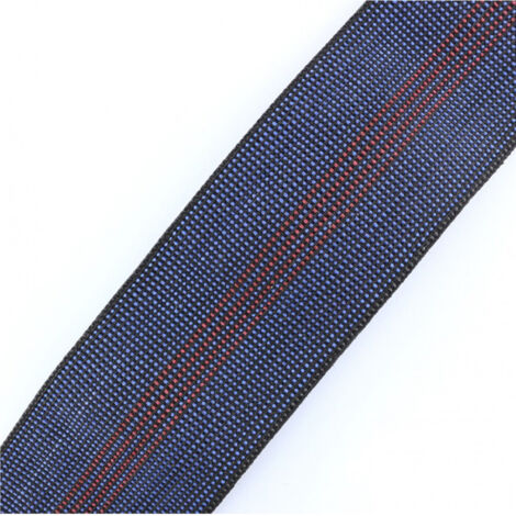 Secodir – Sangle élastique 70 mm x 20 mètres – Charge maximale 300 kg – Extension 30% pour maintien optimal – Coloris bleu/rouge