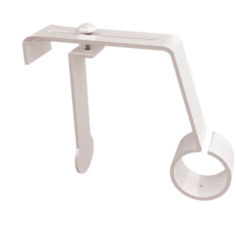 Secodir – Support tringle à rideau Ø20mm sans perçage – Acier pour coffrets de volets roulants – Installation facile – Vendu à l'unité