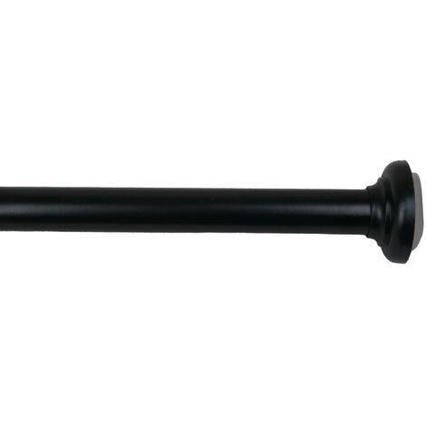 Secodir – Tringle à rideau extensible entre murs 140 à 250 cm – PVC léger et inoxydable – Installation sans perçage – Pour surfaces lisses