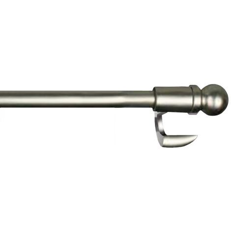 Secodir – Tringle extensible autobloquante 60 à 90 cm – Installation sans perçage – Compatible PVC, bois, aluminium – Finition nickel