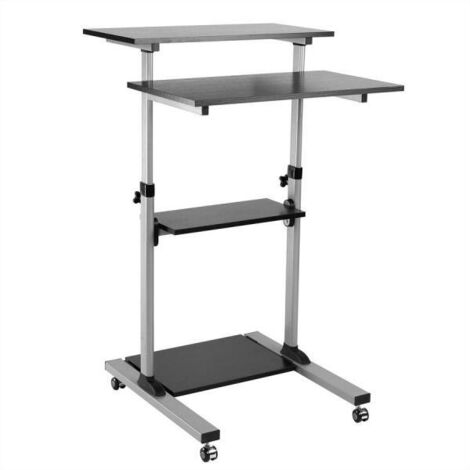 Secomp 17.02.1547 Base E Supporto Per Pc / workstation All-in-one 60 Kg Alluminio, Nero