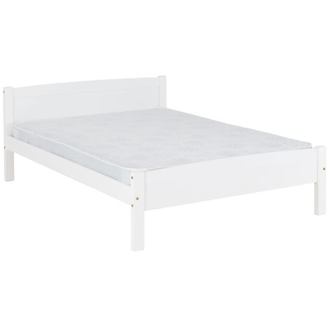 Seconique Amber Solid Wood 4ft6 Single Bed Frame In White