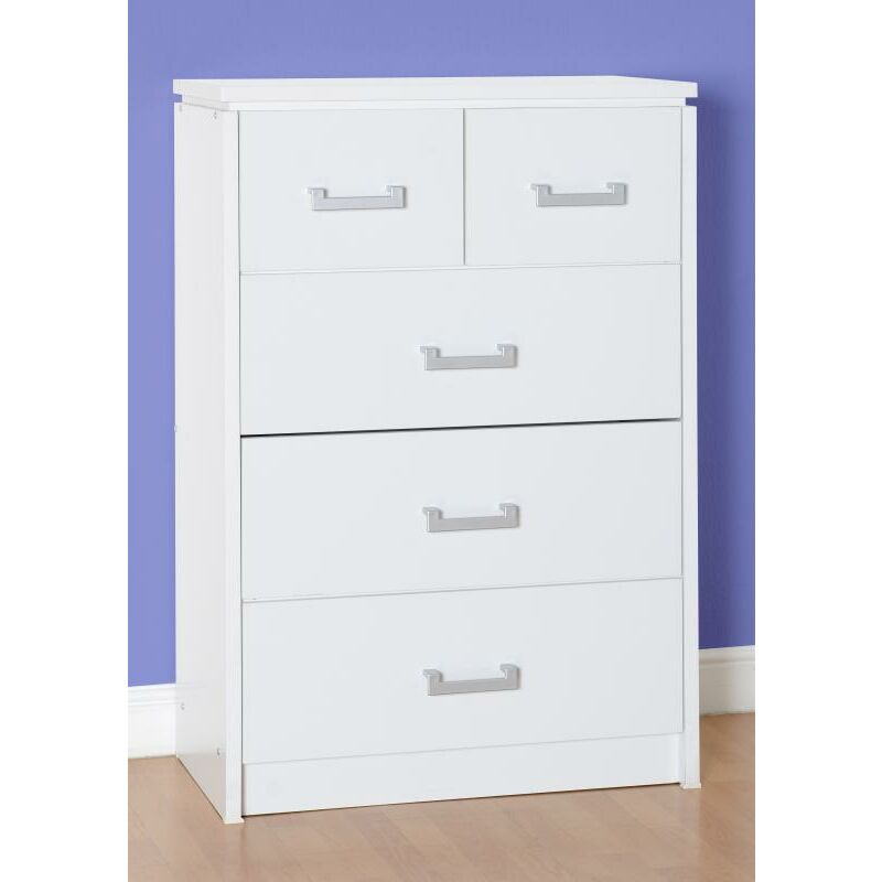 Charles White 5 Drawer 3 + 2 Chest Of Drawers - Seconique