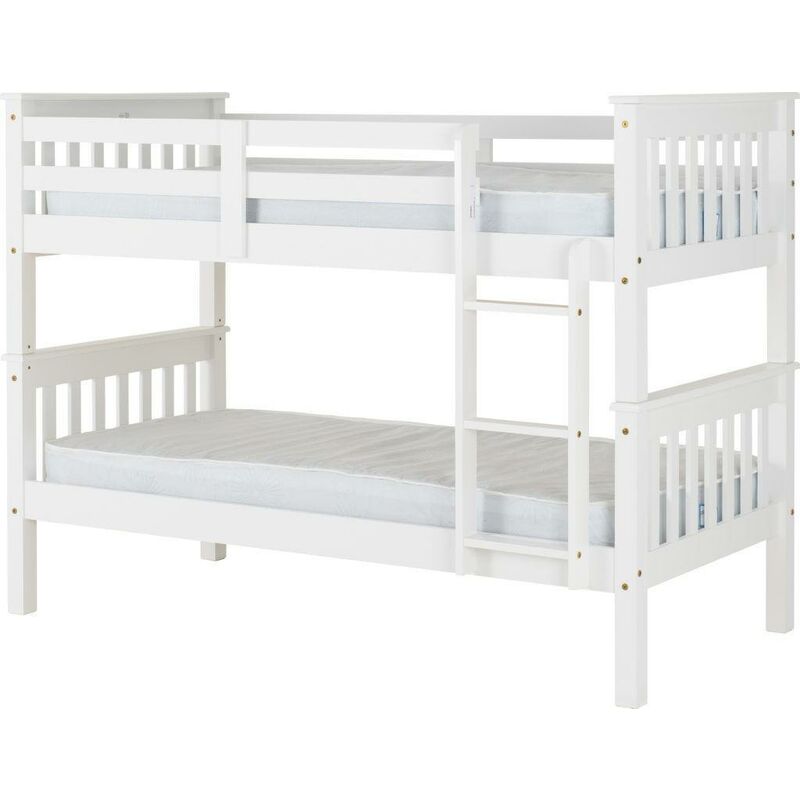 Neptune 3ft Bunk Bed in White Finish