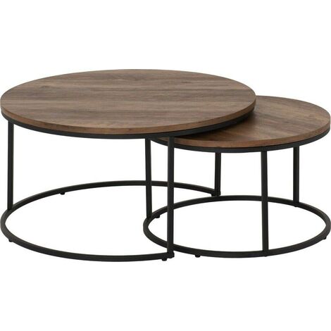 Seconique Quebec Round Coffee Table Set