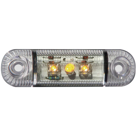 SecoRüt Umriss-Markierungsleuchte  Markierungsleuchte seitlich 12 V, 24 V Orange Klarglas