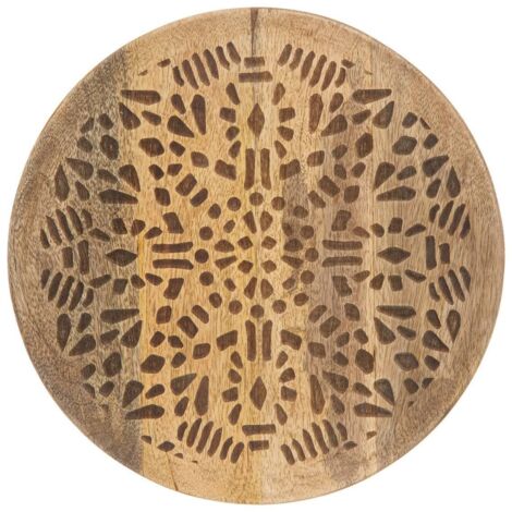 Secret de gourmet Assiette manche tropicale D30 cm marron