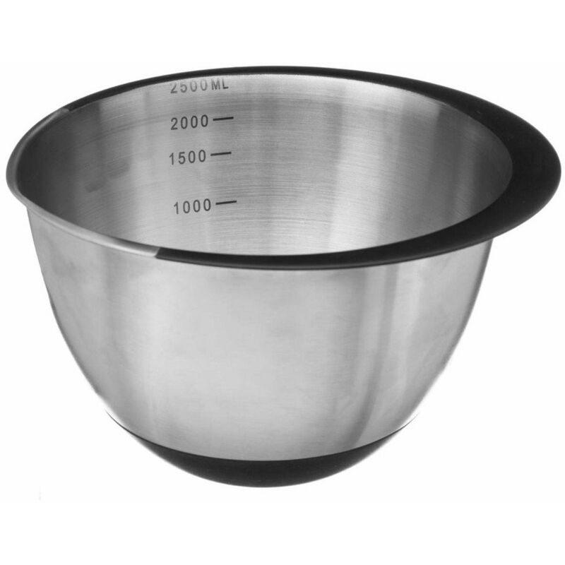 5five Simply Smart - Bol de cuisine pour gâteaux, 2,5 litres, inox